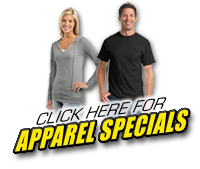 Click Here for Apparel Specials!